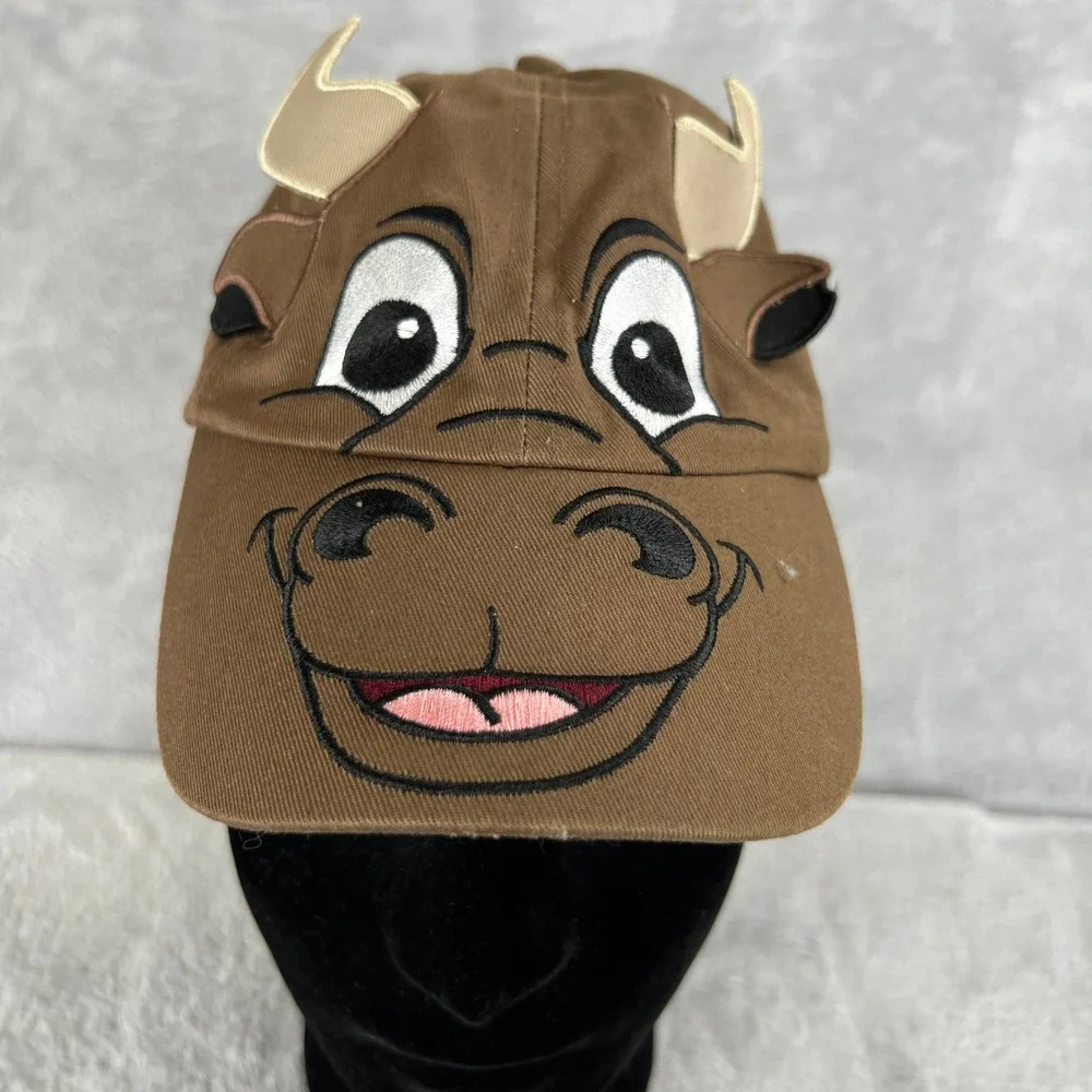 PBR Professional Bull Riders Youth Hat Brown Bull Character Western Rodeo Cap